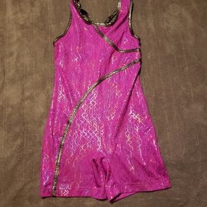 Pink dance/gymnastics leotard